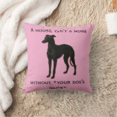 Whippet cushion 'A House isn't a home without ...' クッション (ブランケット)