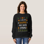 Whippet Dog Owner  Whippet Ugly Christmas Sweater スウェットシャツ (正面フル)