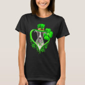 Whippet Dog St Patricks Day Lover Irish Shamrock Tシャツ (正面)