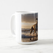 Whippet Elegant Coffee Mug コーヒーマグカップ (正面左)