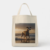 Whippet Elegant Grocery Tote トートバッグ (裏面)
