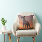Whippet Elegant Throw Pillow クッション (椅子)
