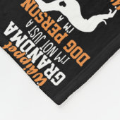 Whippet Grandma Dog Gifts Whippet Dog Lover フリースブランケット (角)