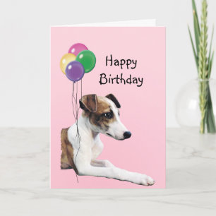 Whippet Happy Birthday カード
