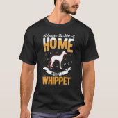 Whippet Home English Whippet Tシャツ (正面)