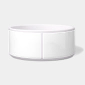 Whippet Minimalist Line Art personalized food bowl ボウル (裏面)