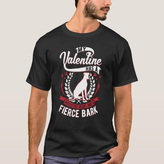 Whippet Valentine's Day English Whippet  1 Tシャツ (正面)