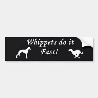 Whippetsそれは絶食します バンパーステッカー