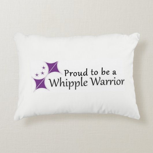 Whippleの戦士の枕ロゴ アクセントクッション (正面)