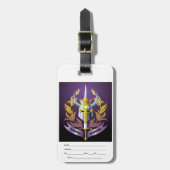 Whippleの戦士の"男"の荷物のラベル ラゲッジタグ (正面縦)