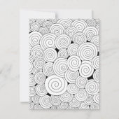 Whirl & Wonder – Colorable Flat Note Card ノートカード (正面)