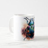 Whirligig Beetle 050624IREF101 - Watercolor コーヒーマグカップ (正面左)