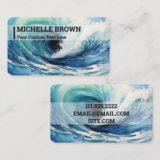 Whirlpoolプールサービス 名刺 (正面/裏面)