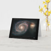 WhirlpoolGalaxy-M51-2005-12a カード (黄色い花)