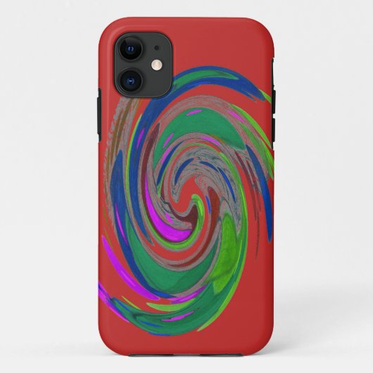 Whirlwindオレンジ色のケース – メイトiPhoneケース Case-Mate iPhoneケース (裏面)