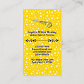 Whisk it Chef (Bakery & Caterer) Blush Pink & Gold 名刺 (裏面)