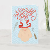 Whisk Me Away - Retro Baking Humor カード (正面)
