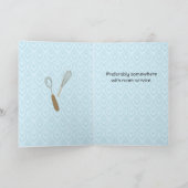 Whisk Me Away - Retro Baking Humor カード (内部)