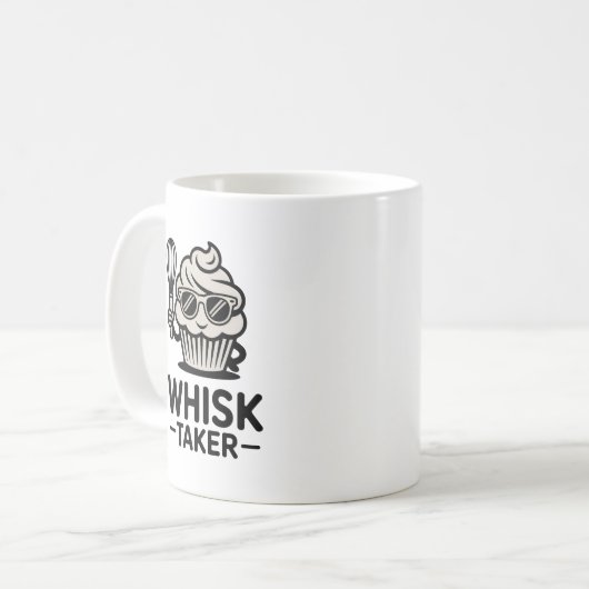 Whisk Taker Mug – Funny Baking Gift for Bold Cooks コーヒーマグカップ (正面左)