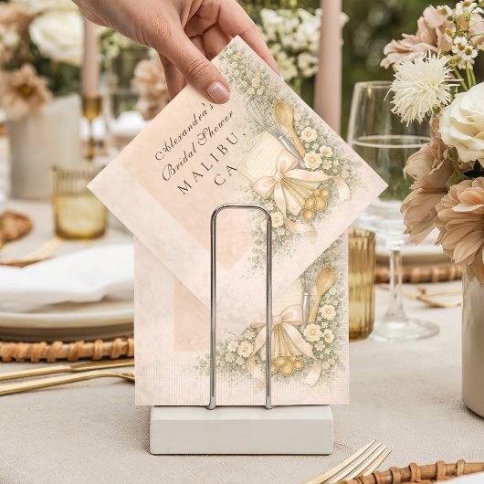 Whisked Away Cottage Baking Bridal Shower スタンダードカクテルナプキン