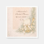 Whisked Away Cottage Baking Bridal Shower スタンダードカクテルナプキン (正面)