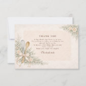 Whisked Away Rustic Baking Bridal Shower サンキューカード (正面)