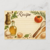 Whisked in Tuscany Recipe Card (正面)
