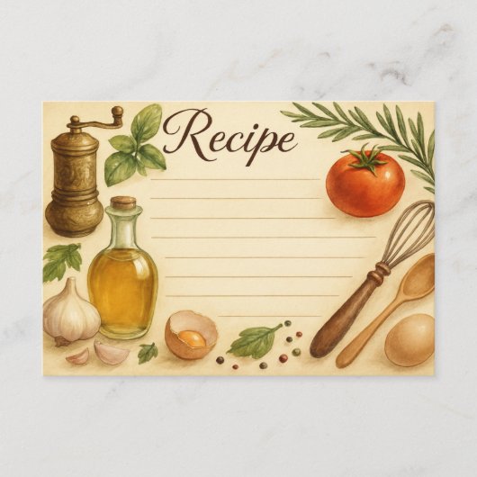 Whisked in Tuscany Recipe Card (正面)