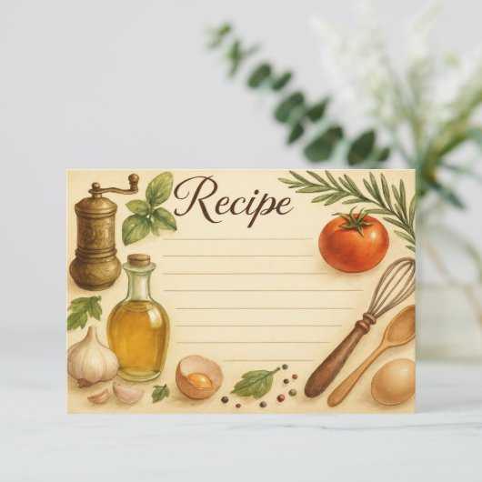 Whisked in Tuscany Recipe Card (スタンド正面)