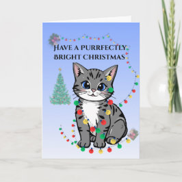 Whisker Holiday Blessings Folded Holiday Card シーズンカード