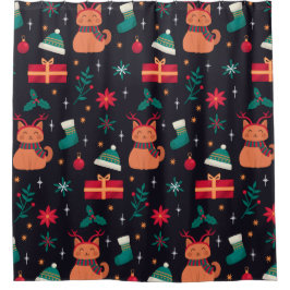 Whisker Wonderland シャワーカーテン