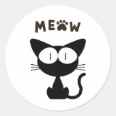 Whisker Wonderland：シールの購入 ラウンドシール (正面)