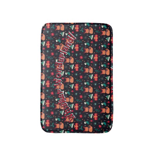 Whisker Wonderland バスマット (正面縦)