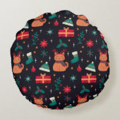 Whisker Wonderland ラウンドクッション (裏面)