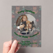 Whisker Wonderland Acrylic Photo アクリル招待状 (インサイチュ (ポータブル))