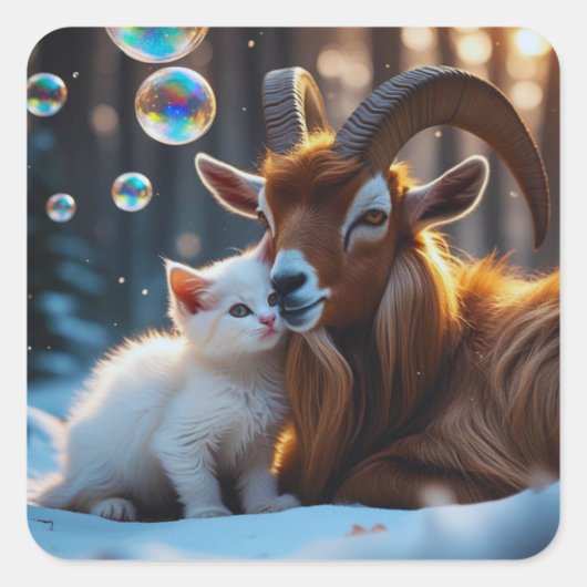 Whiskers and Hooves スクエアシール (正面)