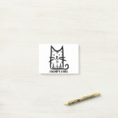 Whiskers Cat, I heart cats ポストイット (デスク上)