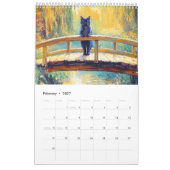 Whiskers in Bloom – Impressionist Cat Calendar 202 カレンダー (2月 2027)