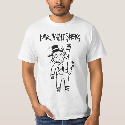Whiskers Says Hi T-Shirt氏 Tシャツ (正面)