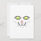 Whiskers & Vows | 黒猫の結婚式招待状 招待状 (裏面)