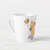 Whiskers & Warmth Coffee Mug カフェラテマグ (左アングル)