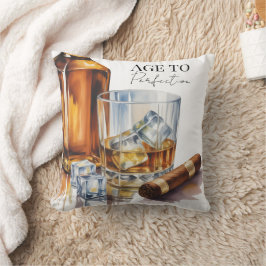 Whiskey and Cigar Men’s Birthday Party クッション