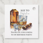 Whiskey and Cigar Men’s Birthday Party フェイバータグ (裏面)
