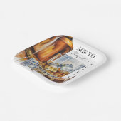 Whiskey and Cigar Men’s Birthday Party ペーパープレート (傾斜あり)