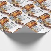 Whiskey and Cigar Men’s Birthday Party ラッピングペーパー (角)