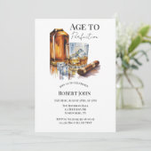 Whiskey and Cigar Men’s Birthday Party 招待状 (スタンド正面)