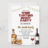Whiskey and Wine party invitation  招待状 (正面)