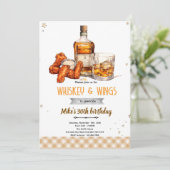 Whiskey and Wings party Invitation 招待状 (スタンド正面)