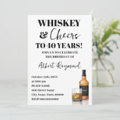 Whiskey & Cheers Adult Birthday Party 招待状 (スタンド正面)