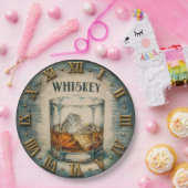 Whiskey Glass Bar Decor ペーパープレート (パーティー)